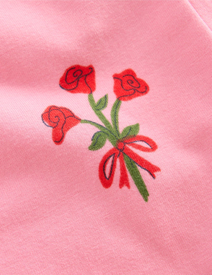 Fun Leggings-Bubblegum Pink Posy-3