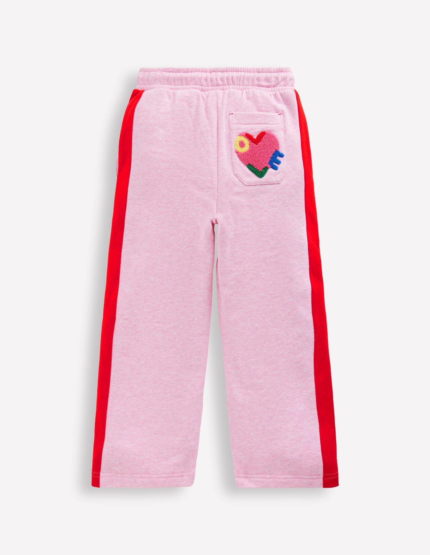 Bobbie Appliqué Joggers-Pink Marl Love