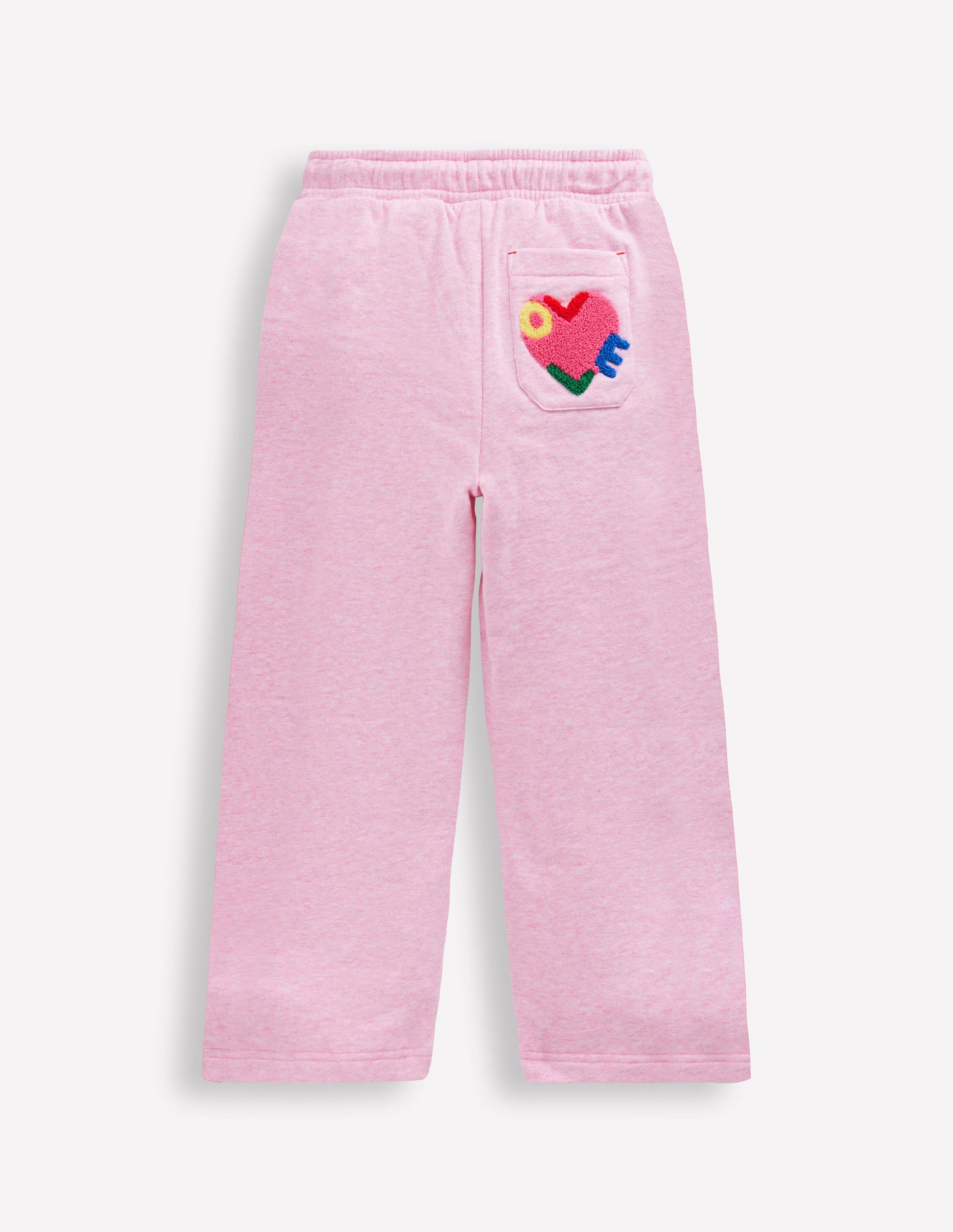 Bobbie Appliqué Joggers-Pink Marl Love-2