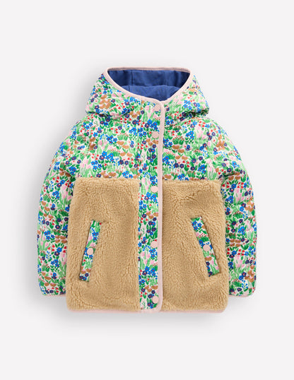Janie Borg Mix Jacket-Blue Spring Flowerbed-1