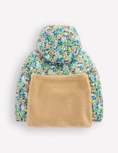 Janie Borg Mix Jacket-Blue Spring Flowerbed-2