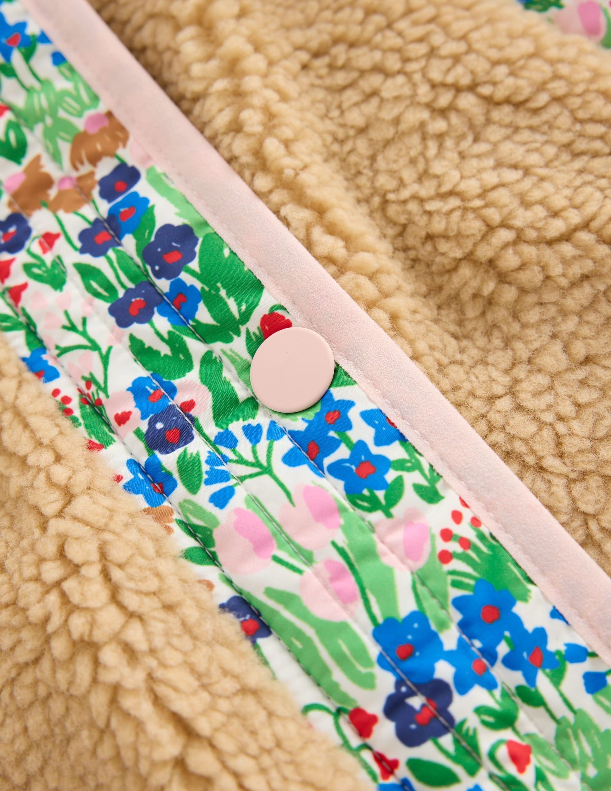 Janie Borg Mix Jacket-Blue Spring Flowerbed-3