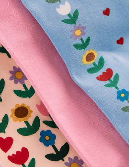 3-pack Leggings-Multi Sunflower Garden-2