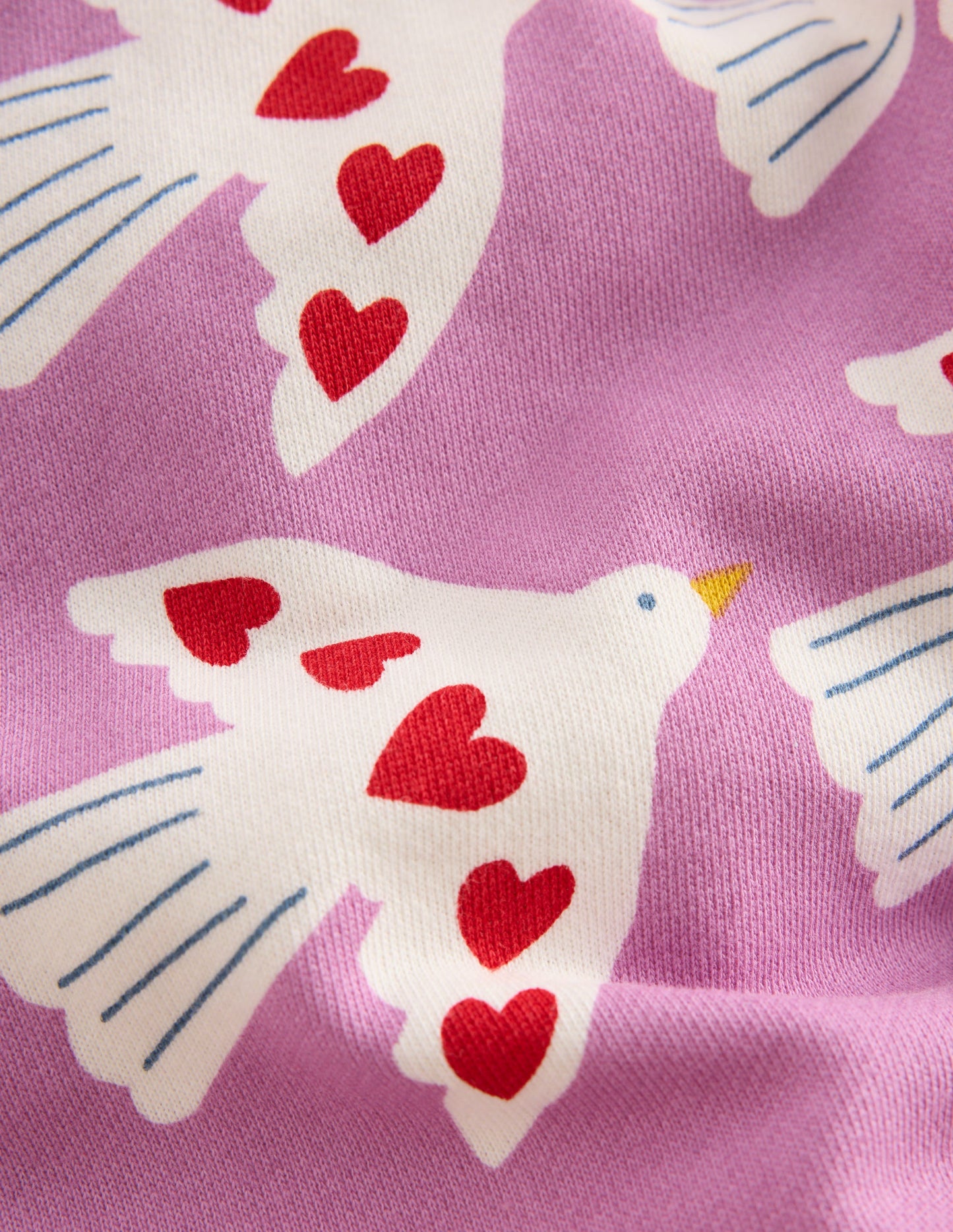 Fun Printed Jogger-Purple Doves