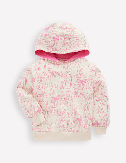 Printed Hoodie-Oatmeal Pets-5