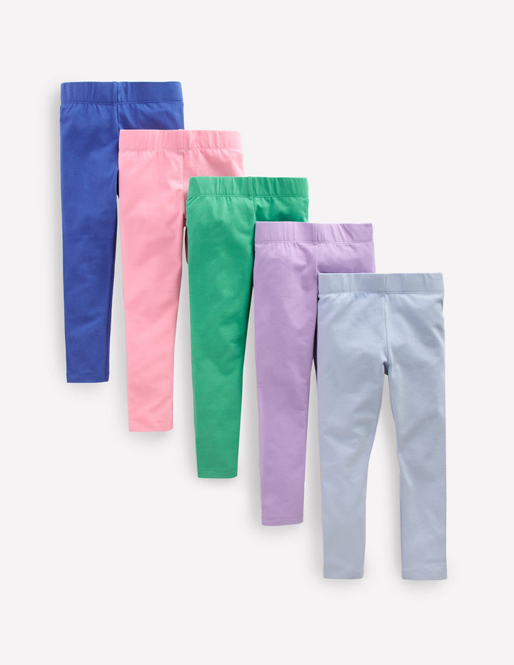 5-Pack Leggings-Soft Rainbow
