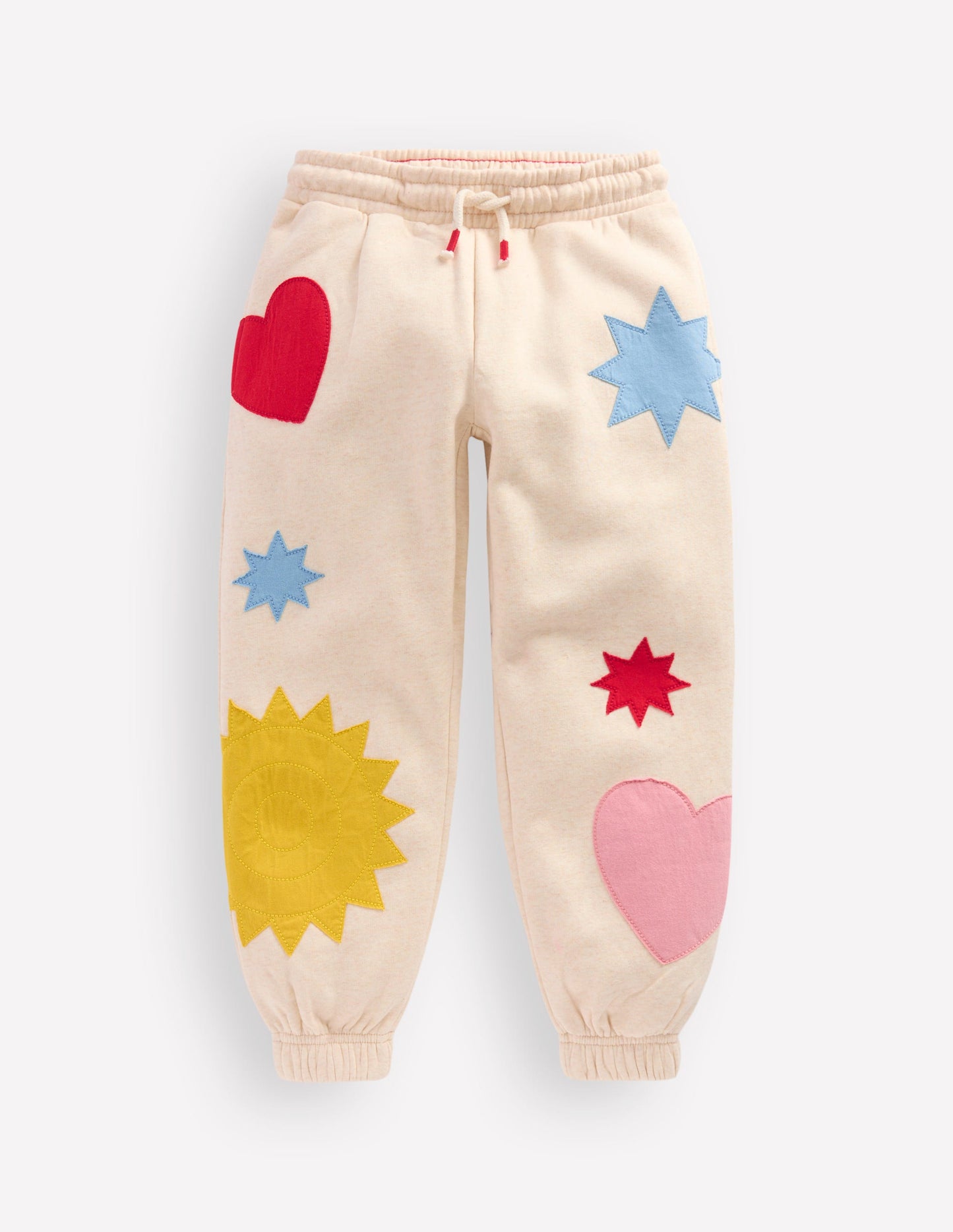Printed Cosy Joggers-Applique Shapes