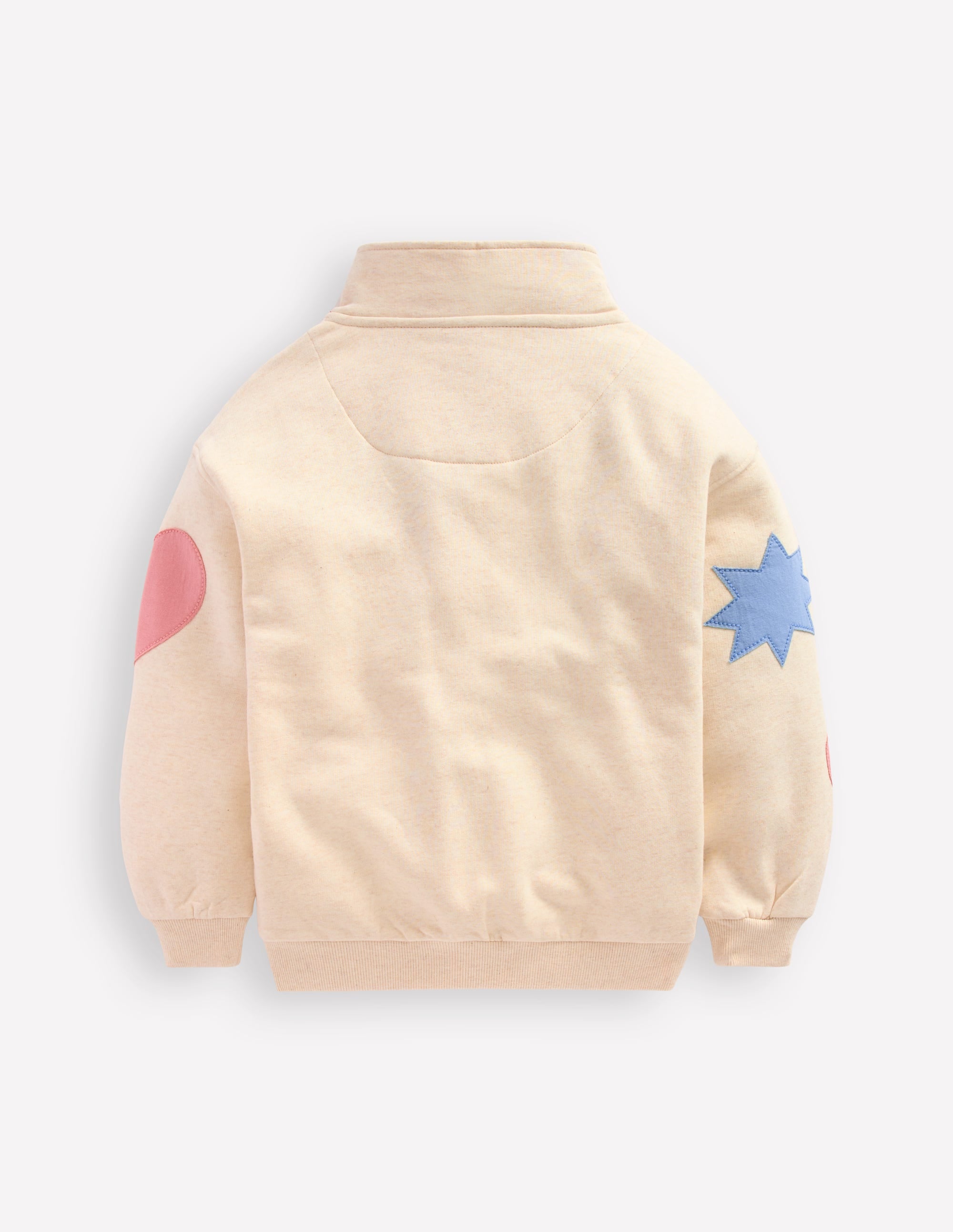 Half-zip Sweatshirt-Applique Shapes - Image 2