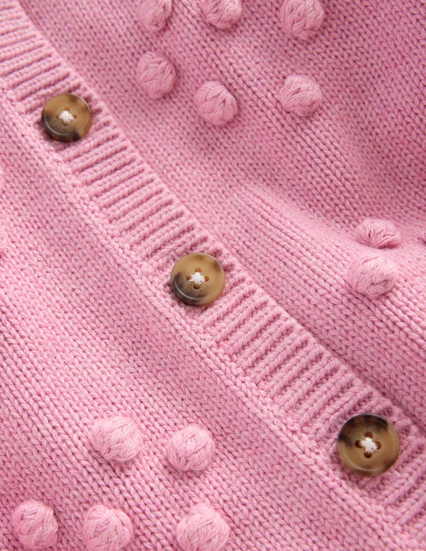 Pretty Bobble Cardigan-Formica Pink
