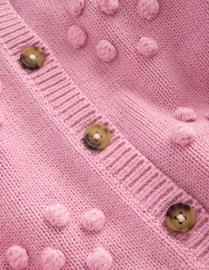 Pretty Bobble Cardigan-Formica Pink-4