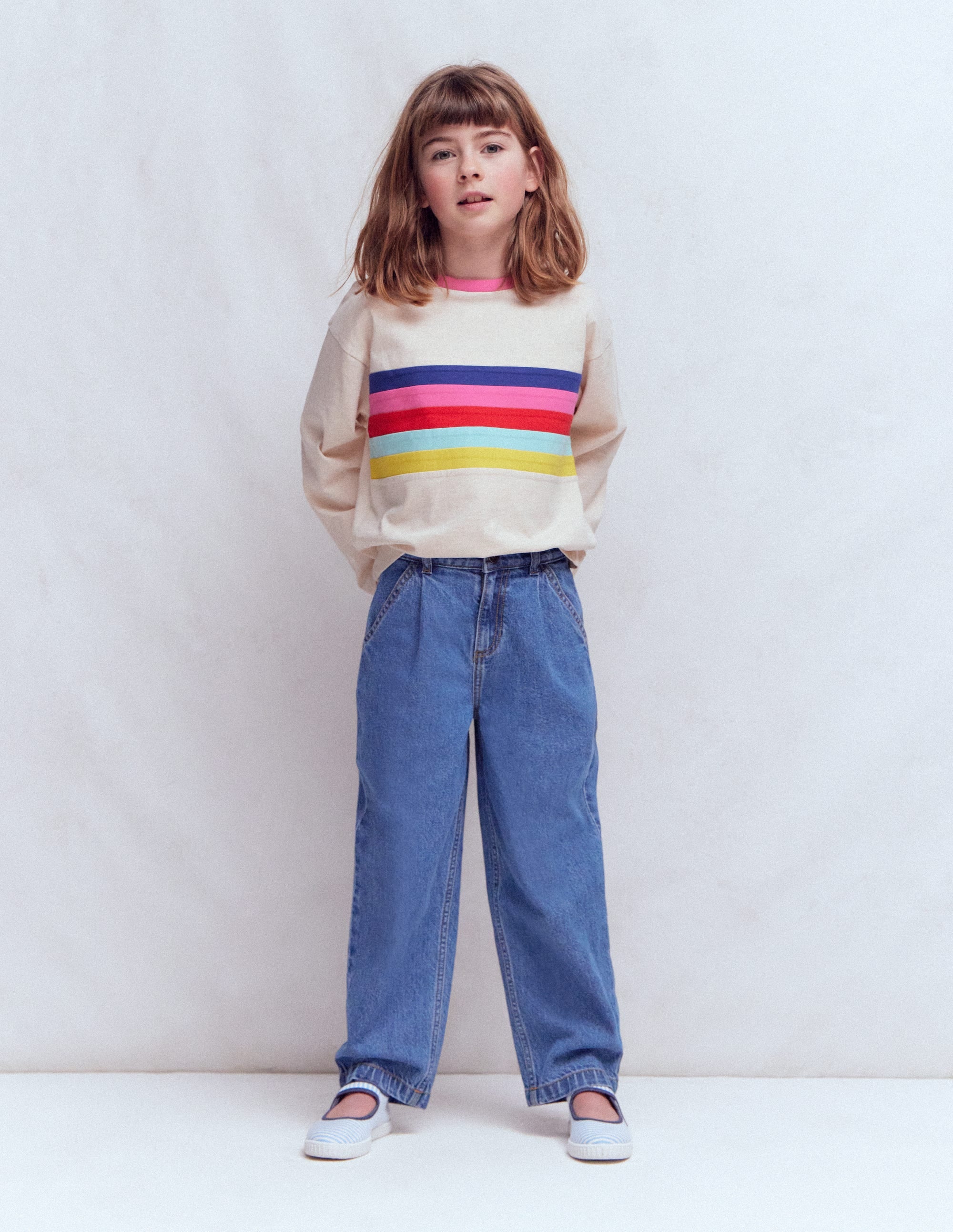 Pleat Jeans-Mid Vintage Denim - Image 1