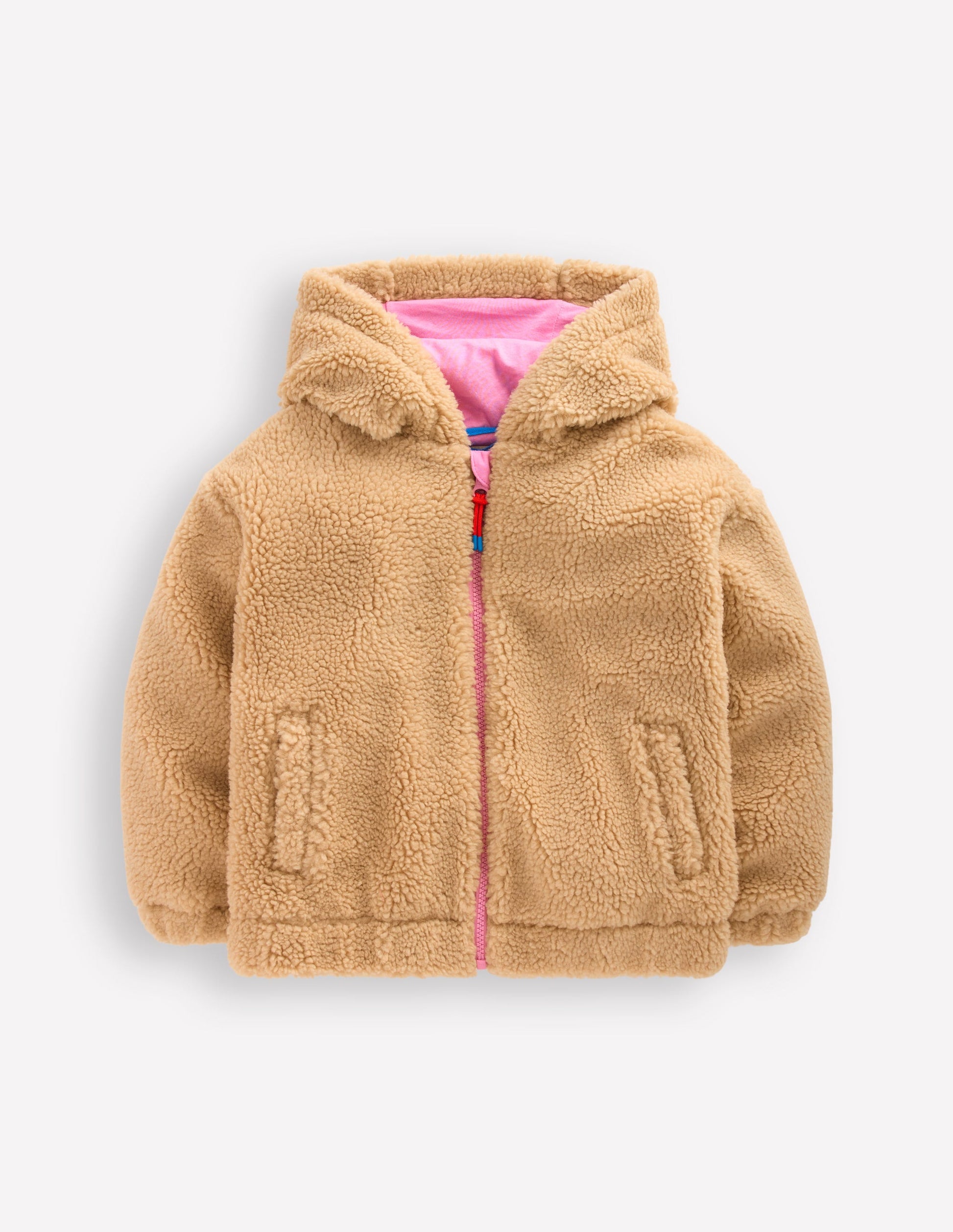 Relaxed Borg Zip-through-Love Applique Borg-2