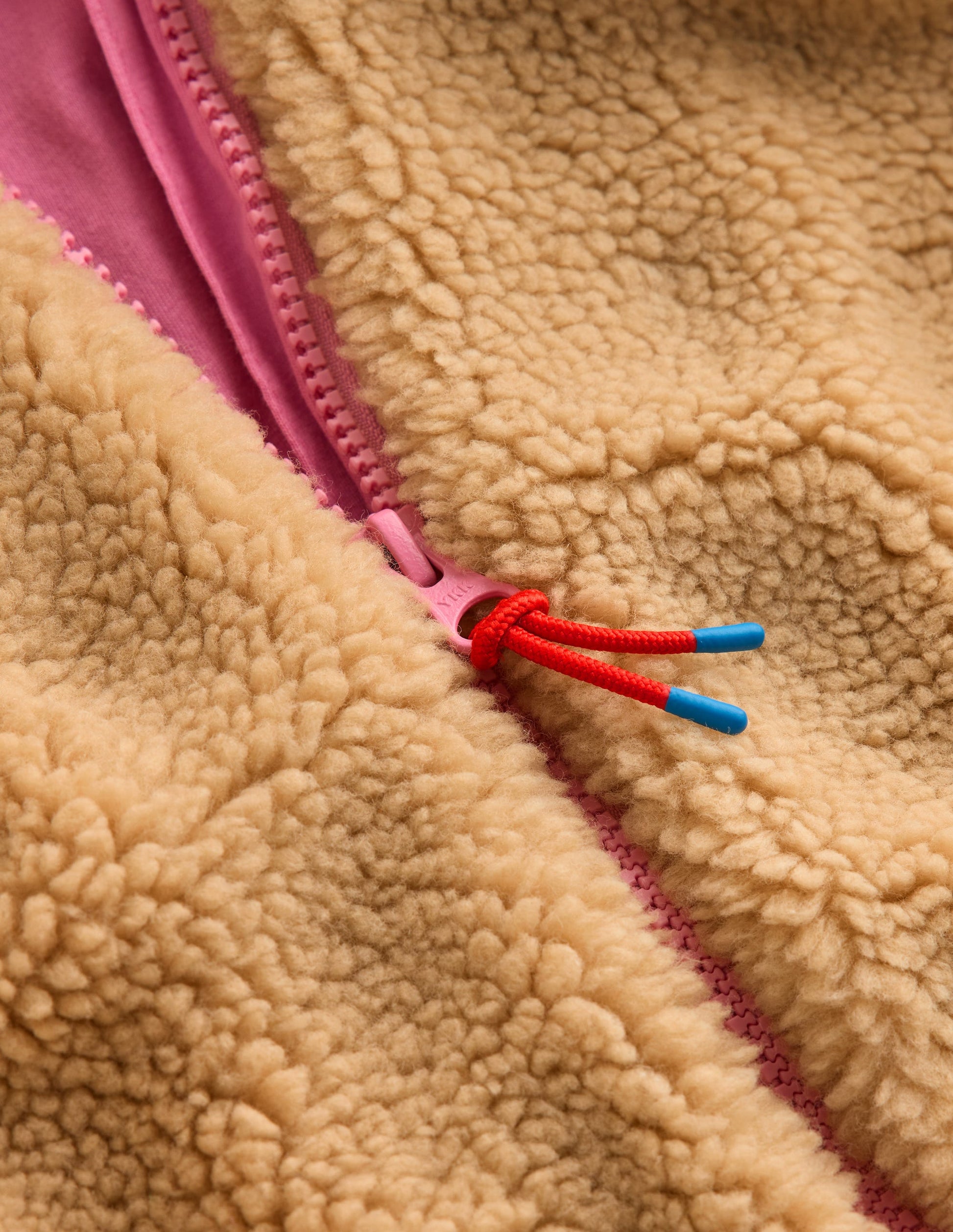 Relaxed Borg Zip-through-Love Applique Borg-4