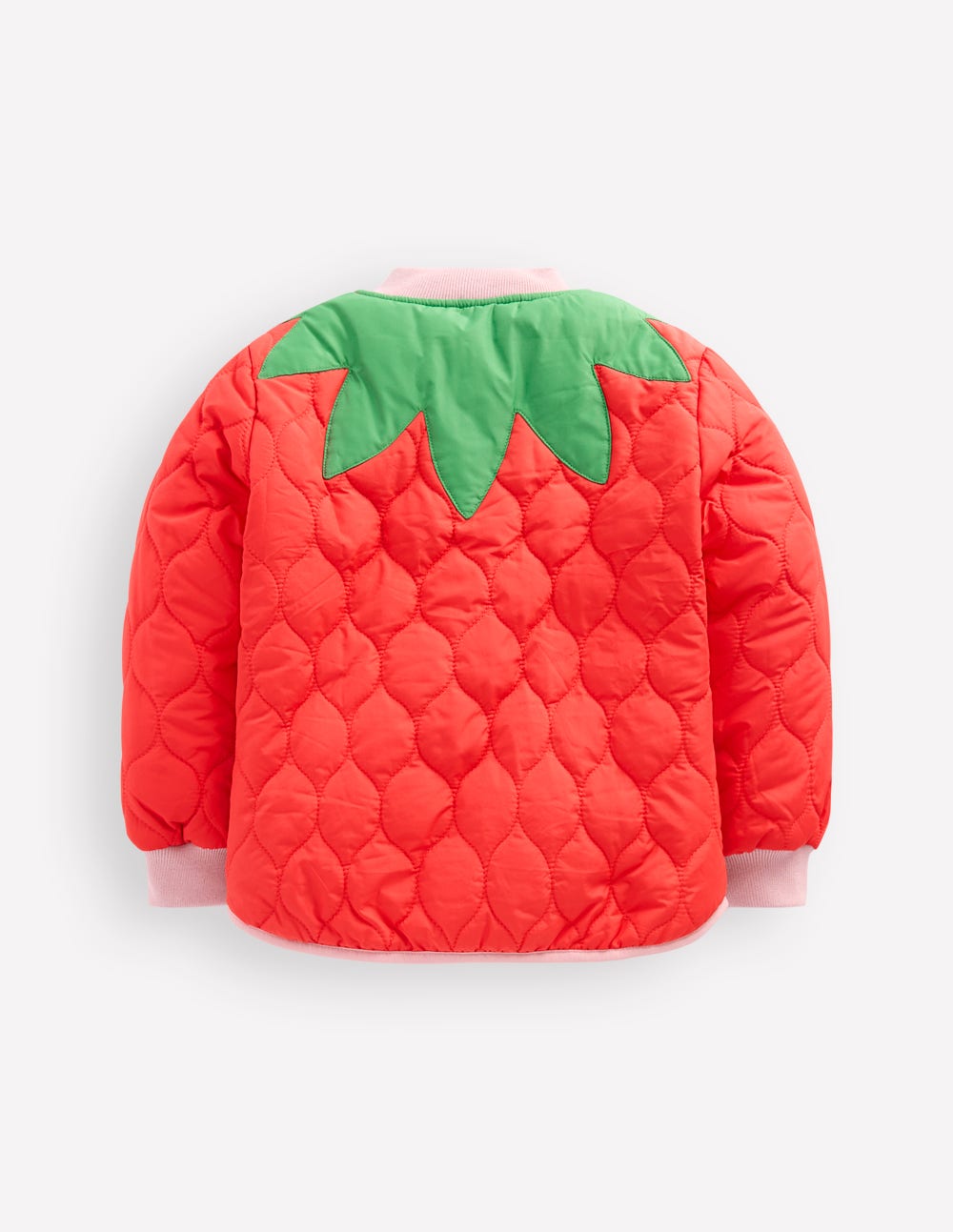 Fun Bomber Jacket-Strawberry Applique