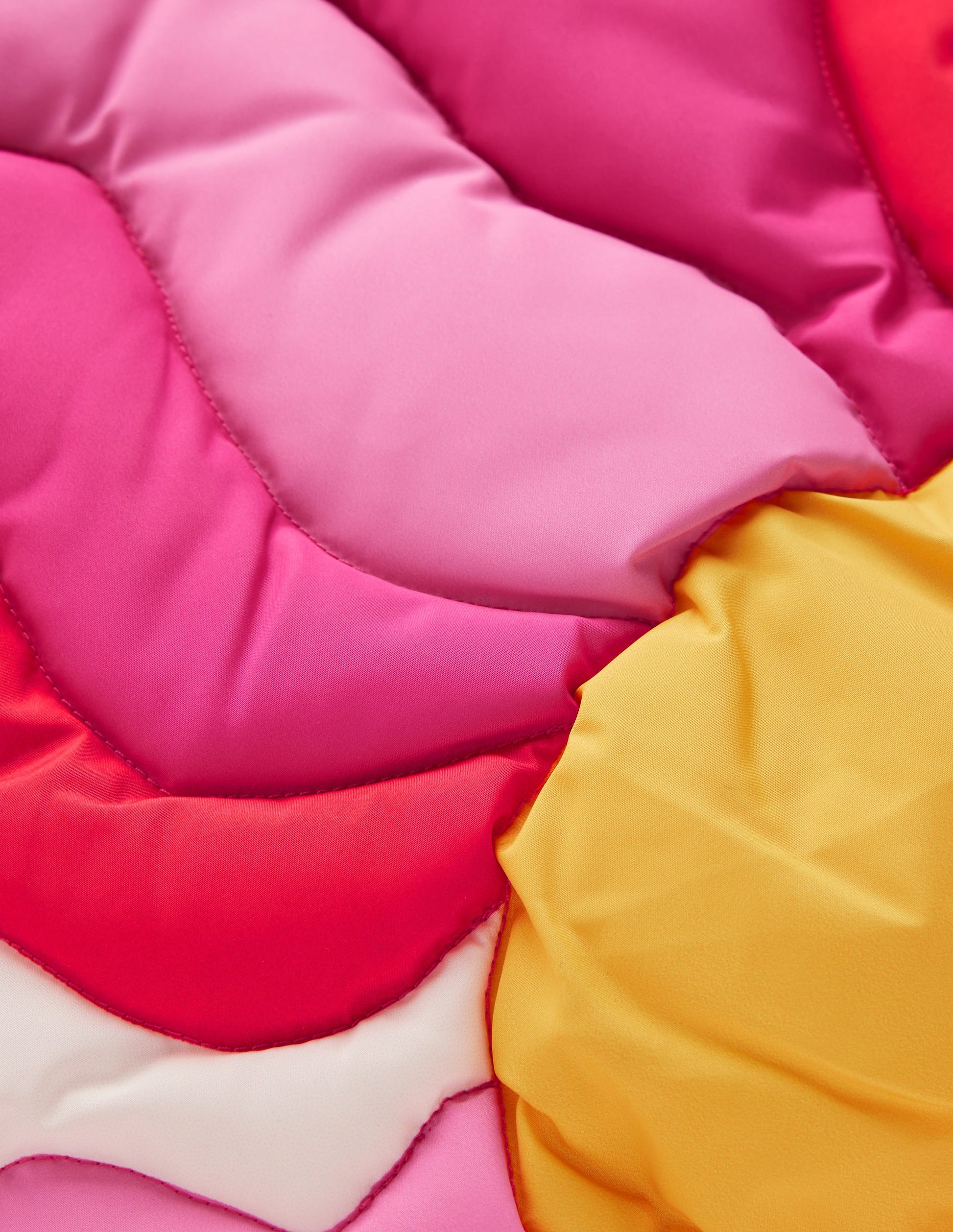 Applique Padded Coat-Pink Sun Wave-3