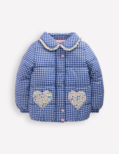 Padded Gingham Jacket-Gingham Floral Mix-5