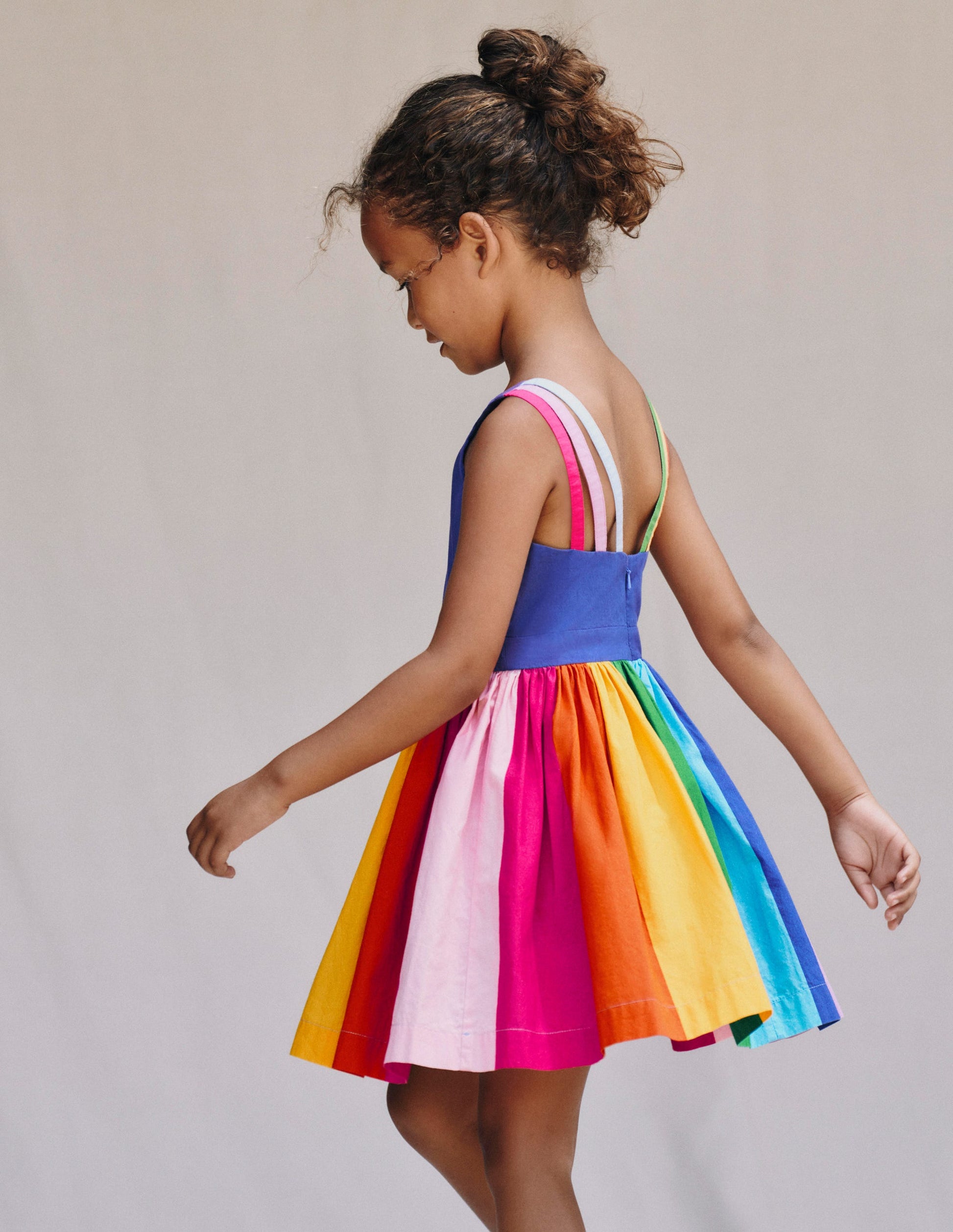 Multi Strap Flare Dress-Sapphire Blue Rainbow | Boden UK Multi Strap Flare Dress-Sapphire Blue Rainbow | Boden UK