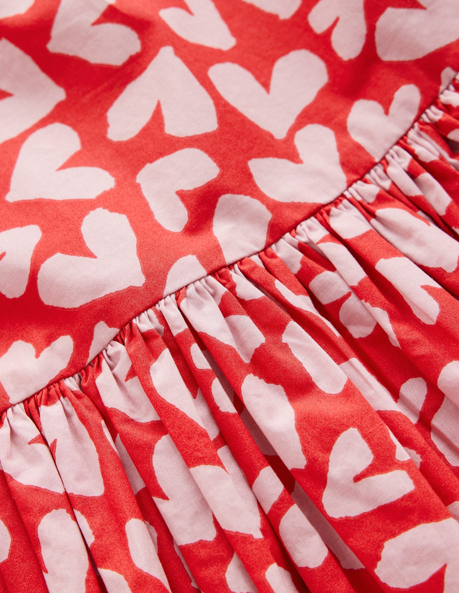 Bubble Hem Dress-Red Hearts-4