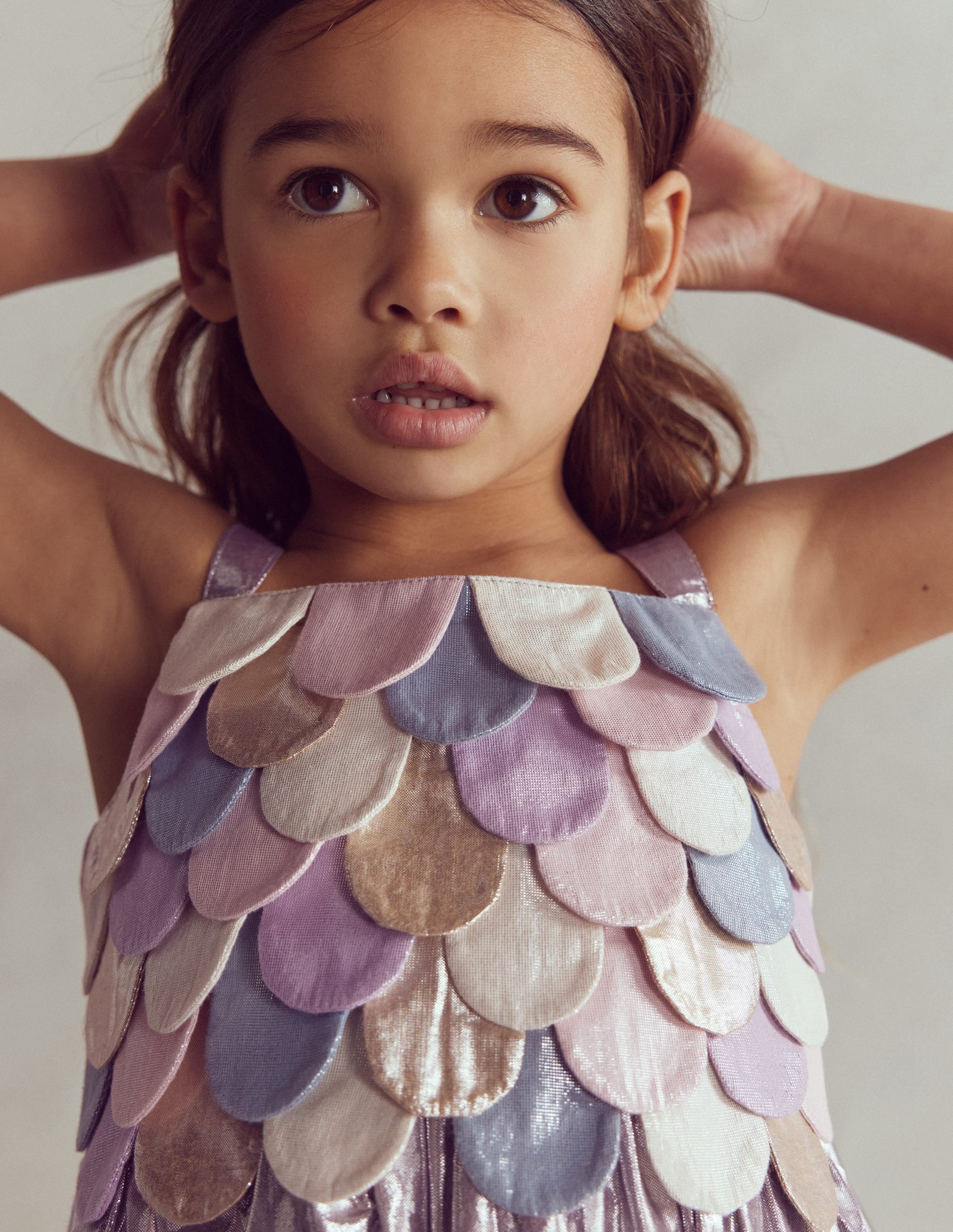 Metallic Mermaid Dress-Multi Mermaid Metallic - Image 2