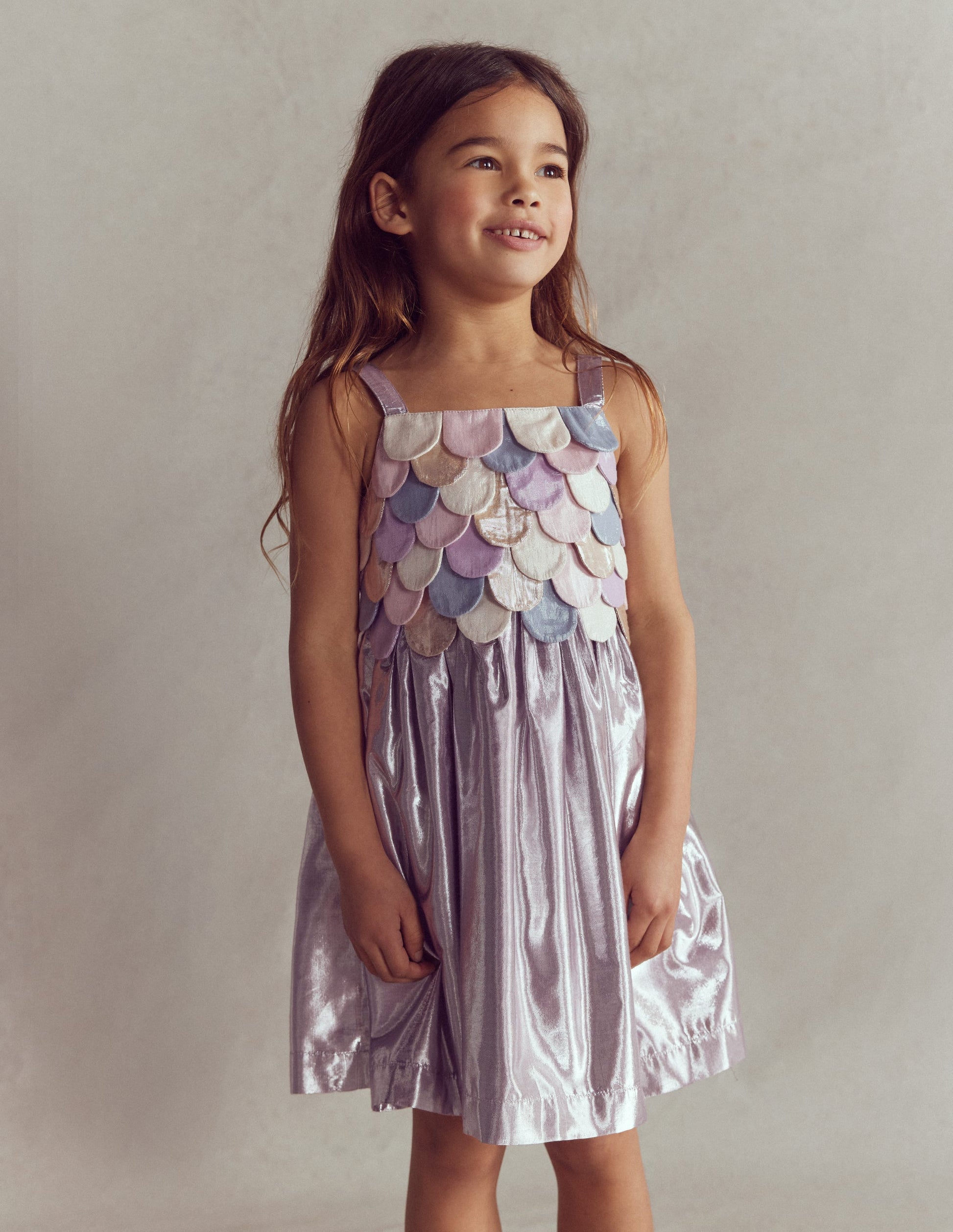 Metallic Mermaid Dress-Multi Mermaid Metallic-3