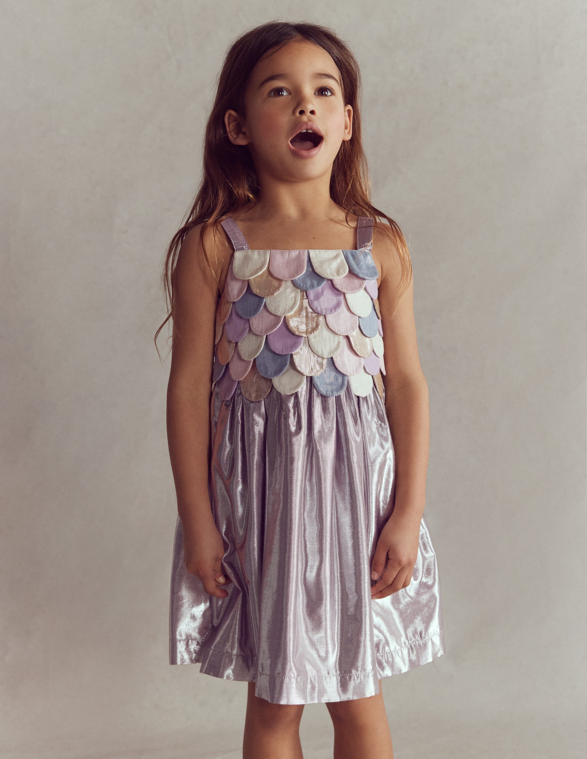 Metallic Mermaid Dress-Multi Mermaid Metallic - Image 5