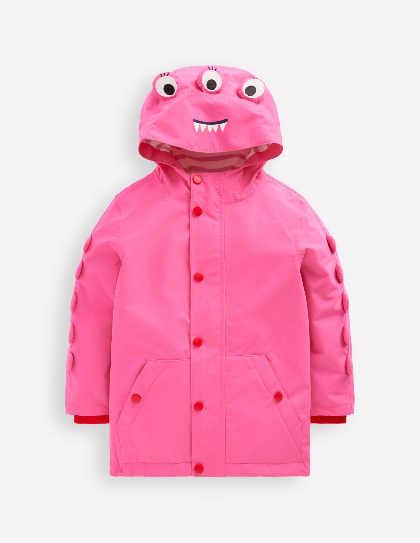 Novelty Waterproof Jacket-Sorbet Pink Monster