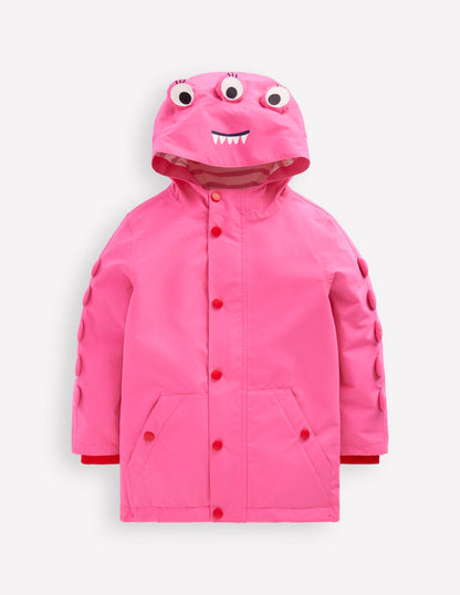 Novelty Waterproof Jacket-Sorbet Pink Monster-1