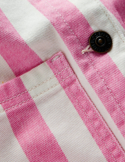 Denim Jacket-Pink Stripes-6