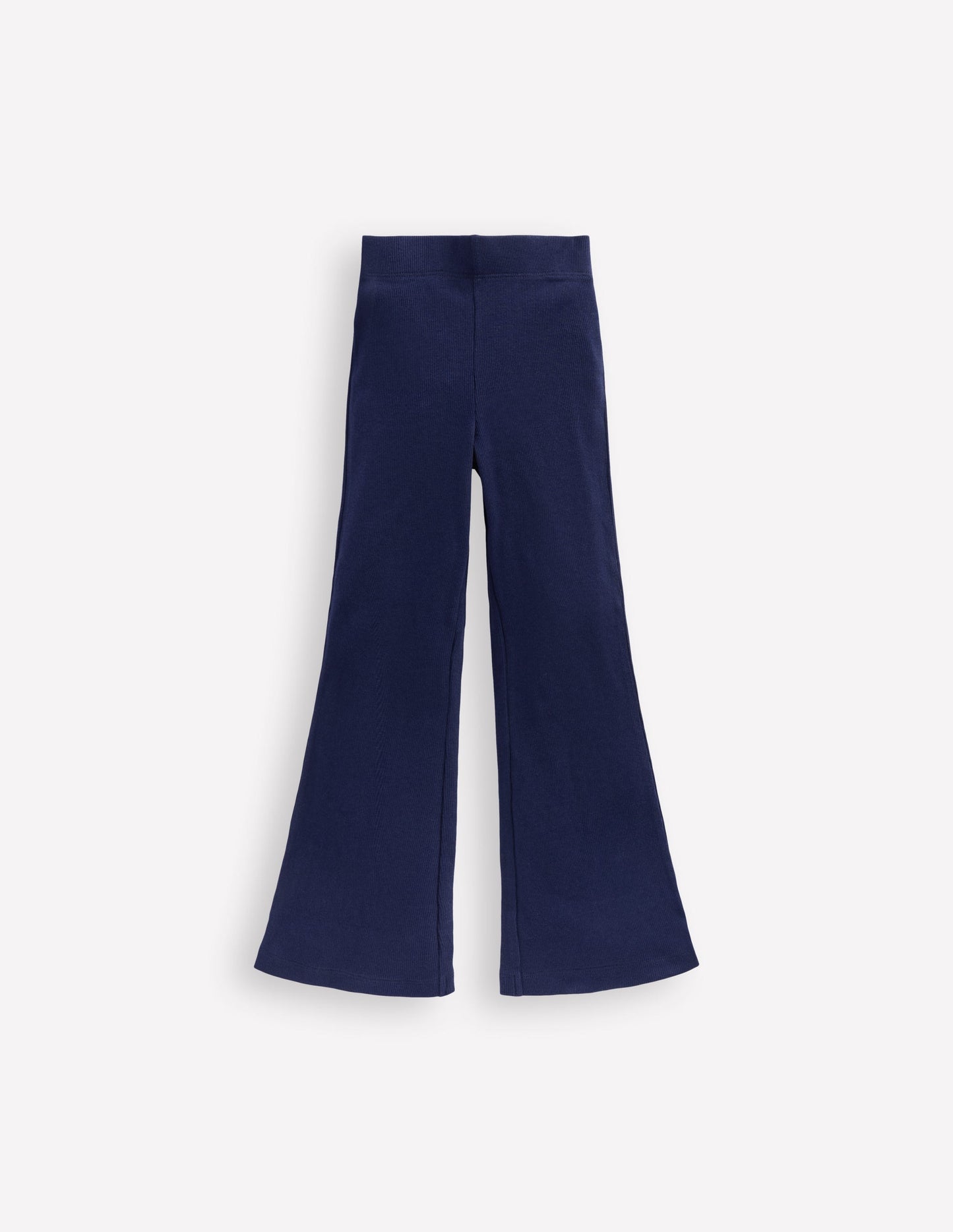 Ribbed Flared Legging-College Navy
