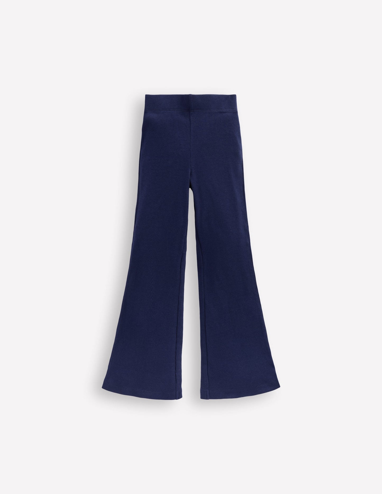 Ribbed Flared Legging-College Navy