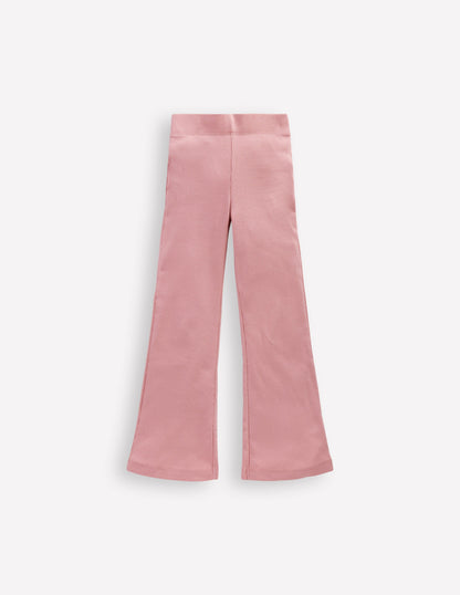 Ribbed Flared Legging-Vintage Pink-1