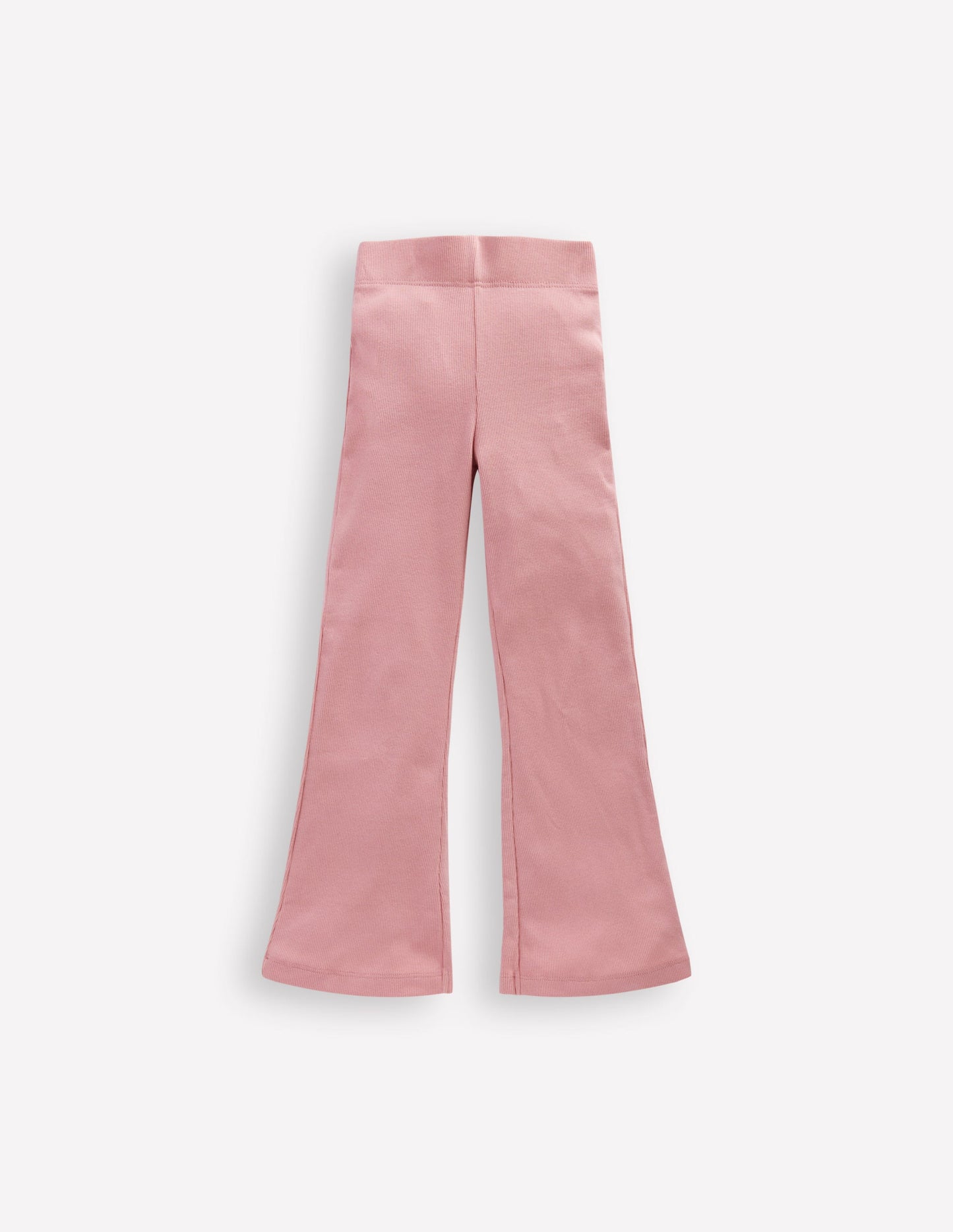 Ribbed Flared Legging-Vintage Pink