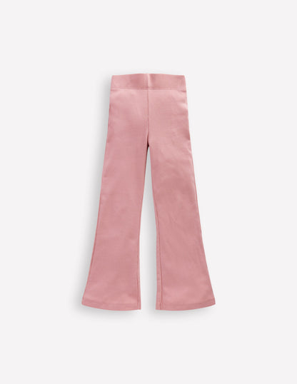Ribbed Flared Legging-Vintage Pink-2