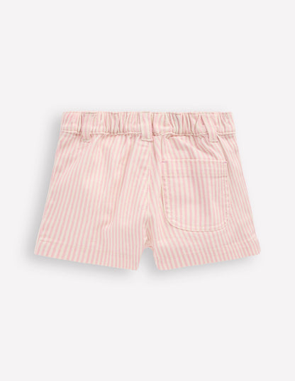 Patch Pocket Shorts-Pink Ticking Stripe-2