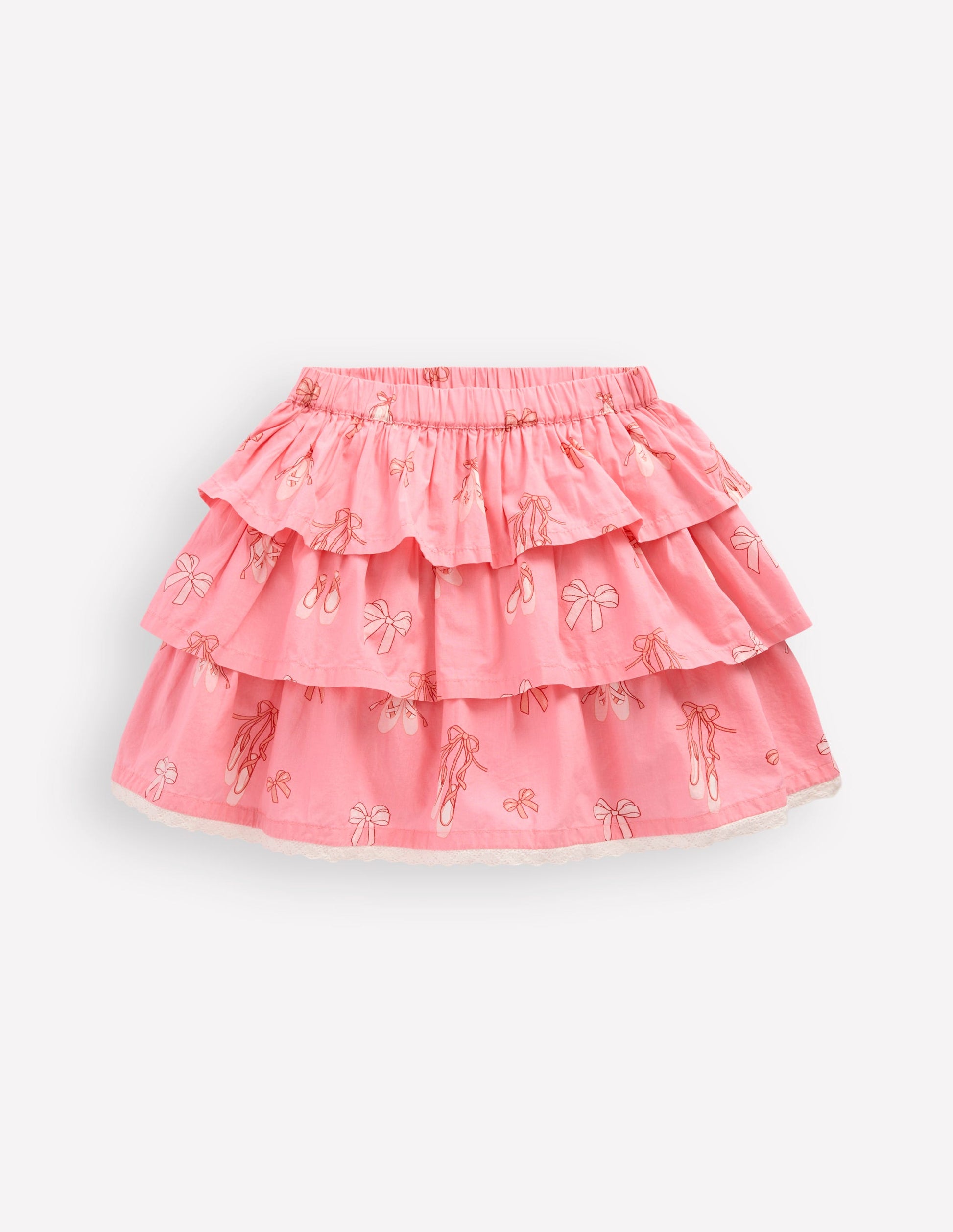 Ruffle Tiered Skirt-Pale Pink Ballet Shoes-1