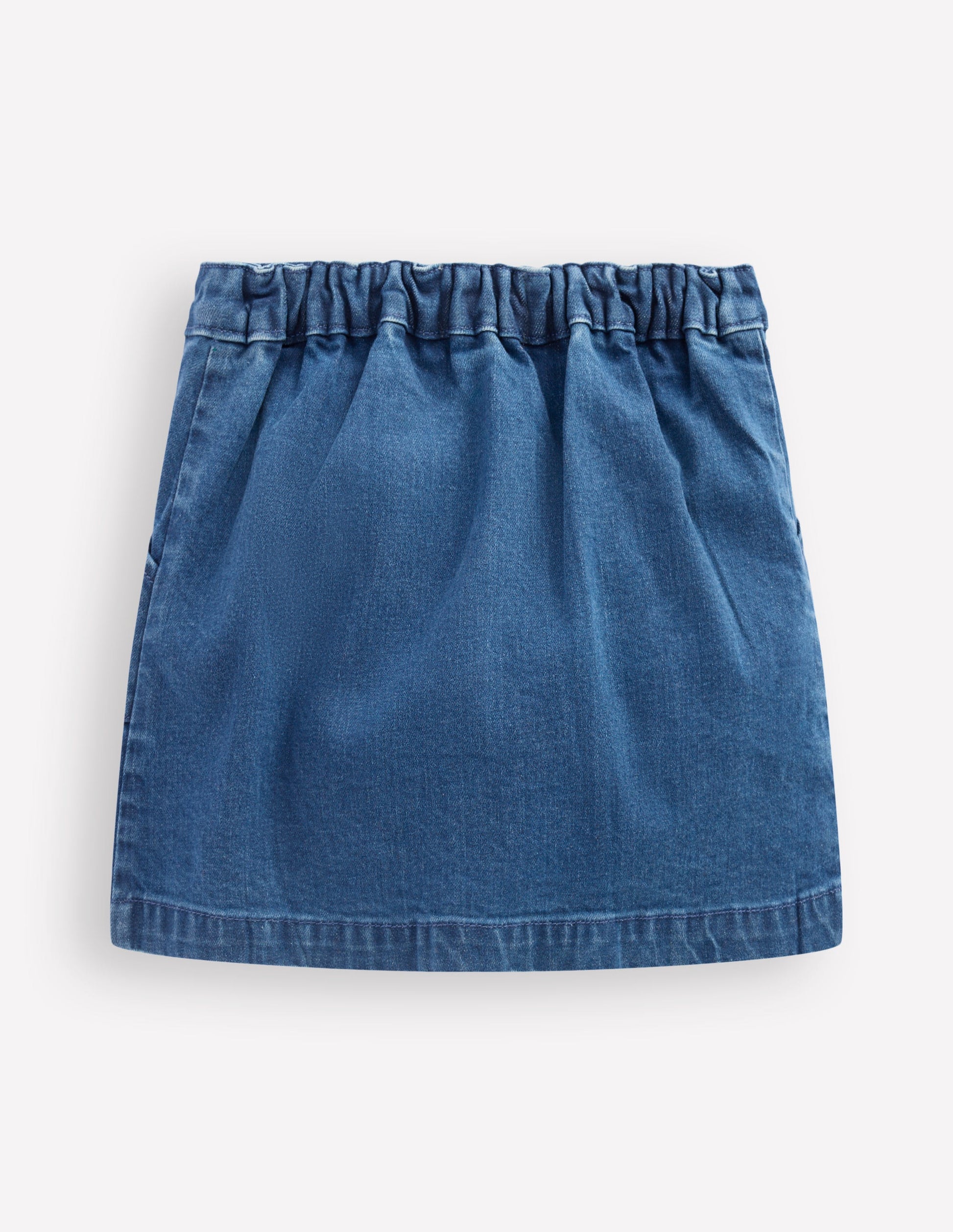 A Line Button Through Skirt-Mid Vintage Shapes-5