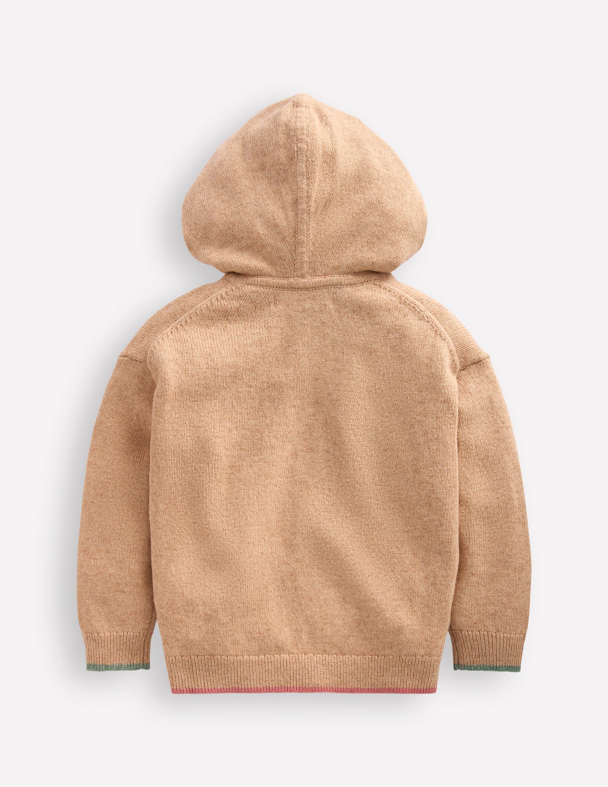 Knitted Hoodie-Oatmeal Marl-2