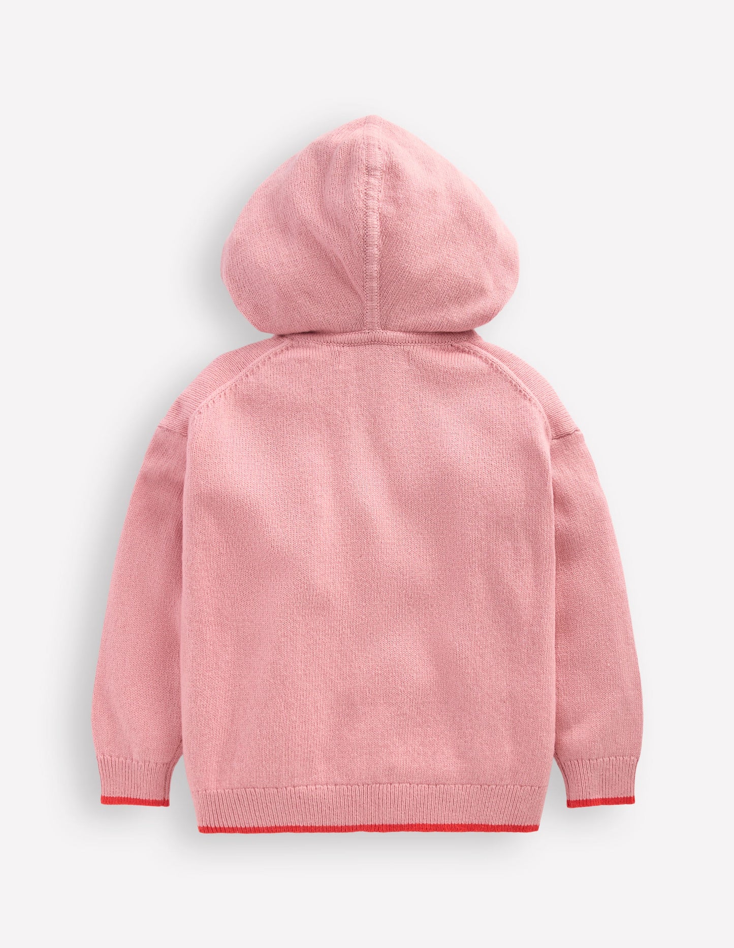 Knitted Hoodie-Vintage Pink Marl