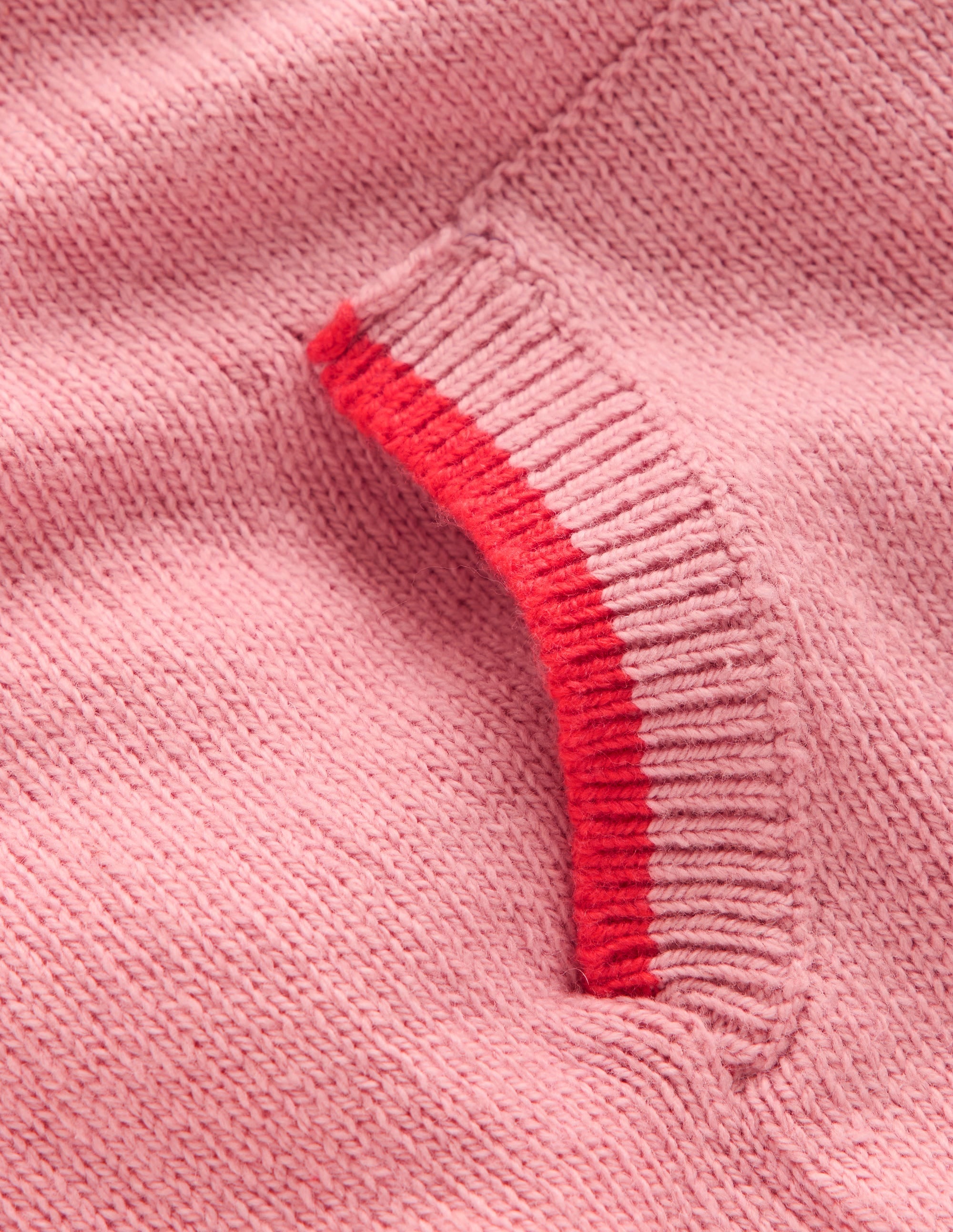 Knitted Hoodie-Vintage Pink Marl - Image 3