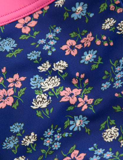 Patterned Swim Shorts-Sapphire Blue Meadow Floral-3