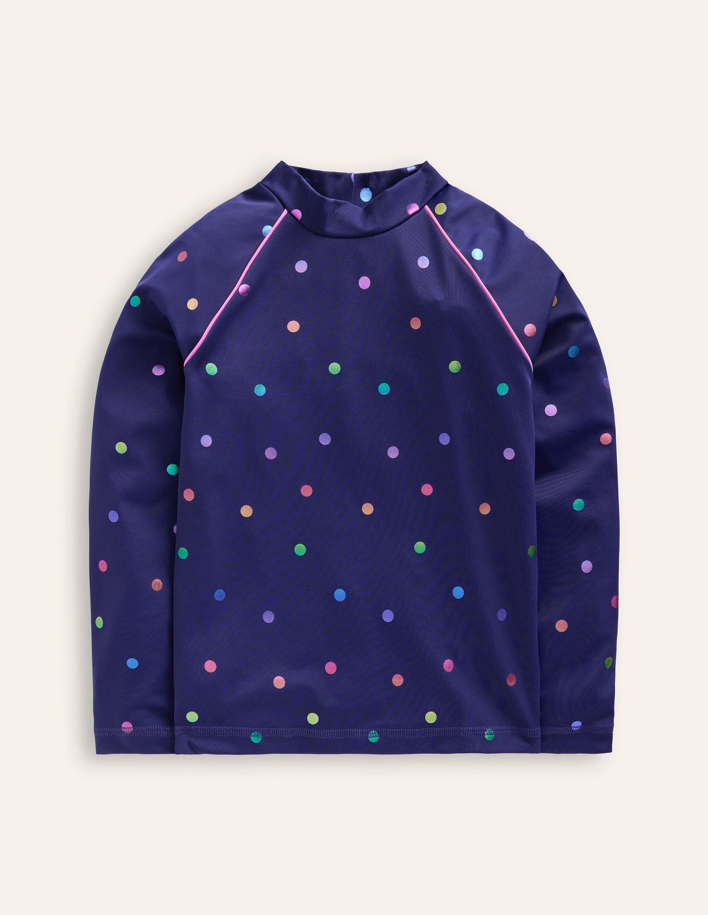 Sunsafe Patterned Rash Vest-Rainbow Foil Confetti Spot