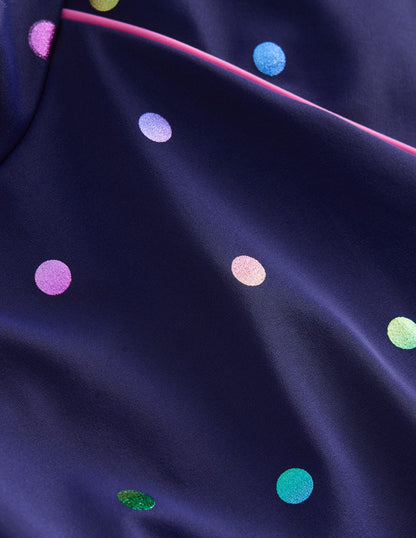 Sunsafe Patterned Rash Vest-Rainbow Foil Confetti Spot-3