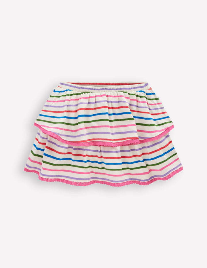 Ruffle Jersey Skort