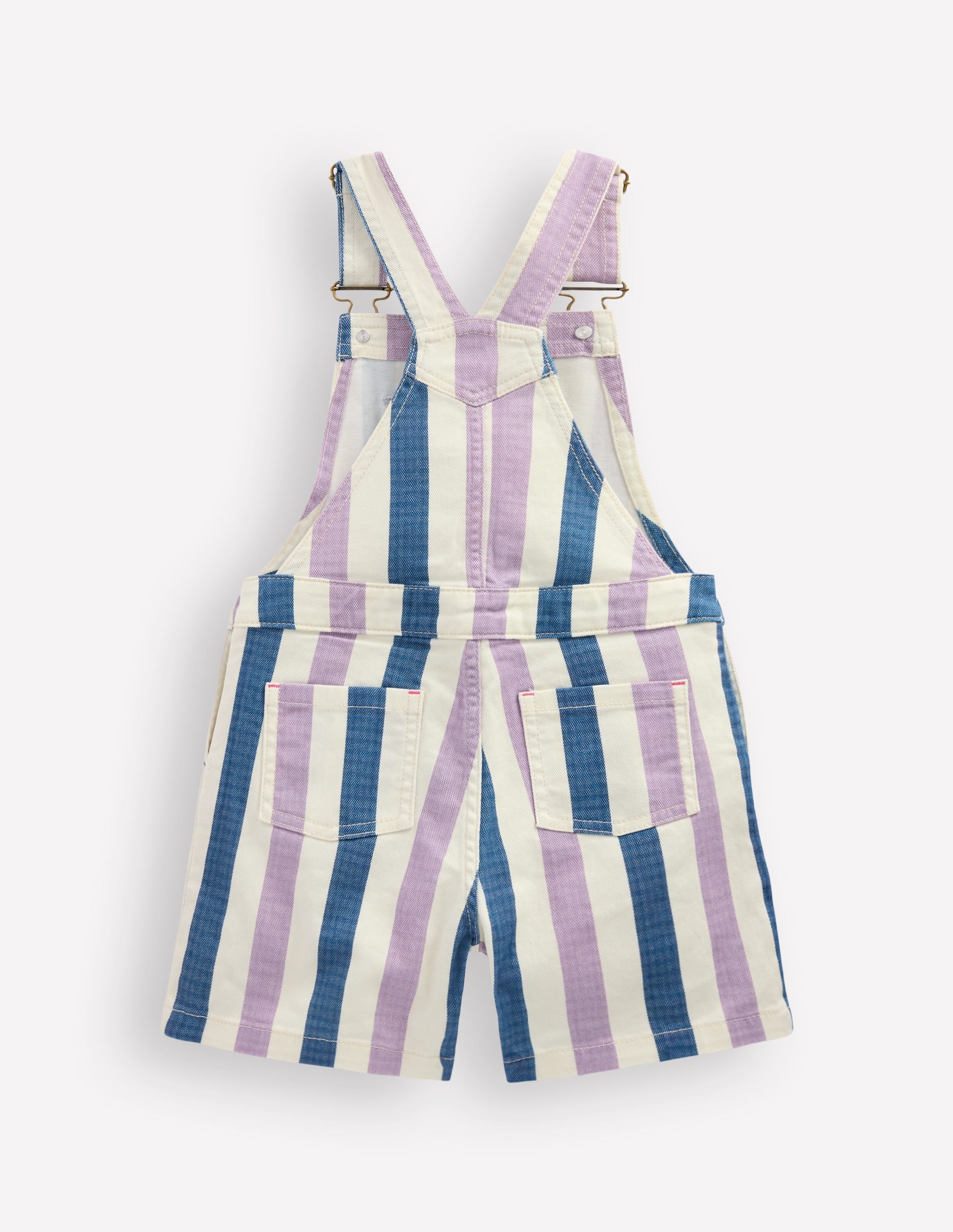 Short Dungaree-Purple/Navy Stripe - Image 2