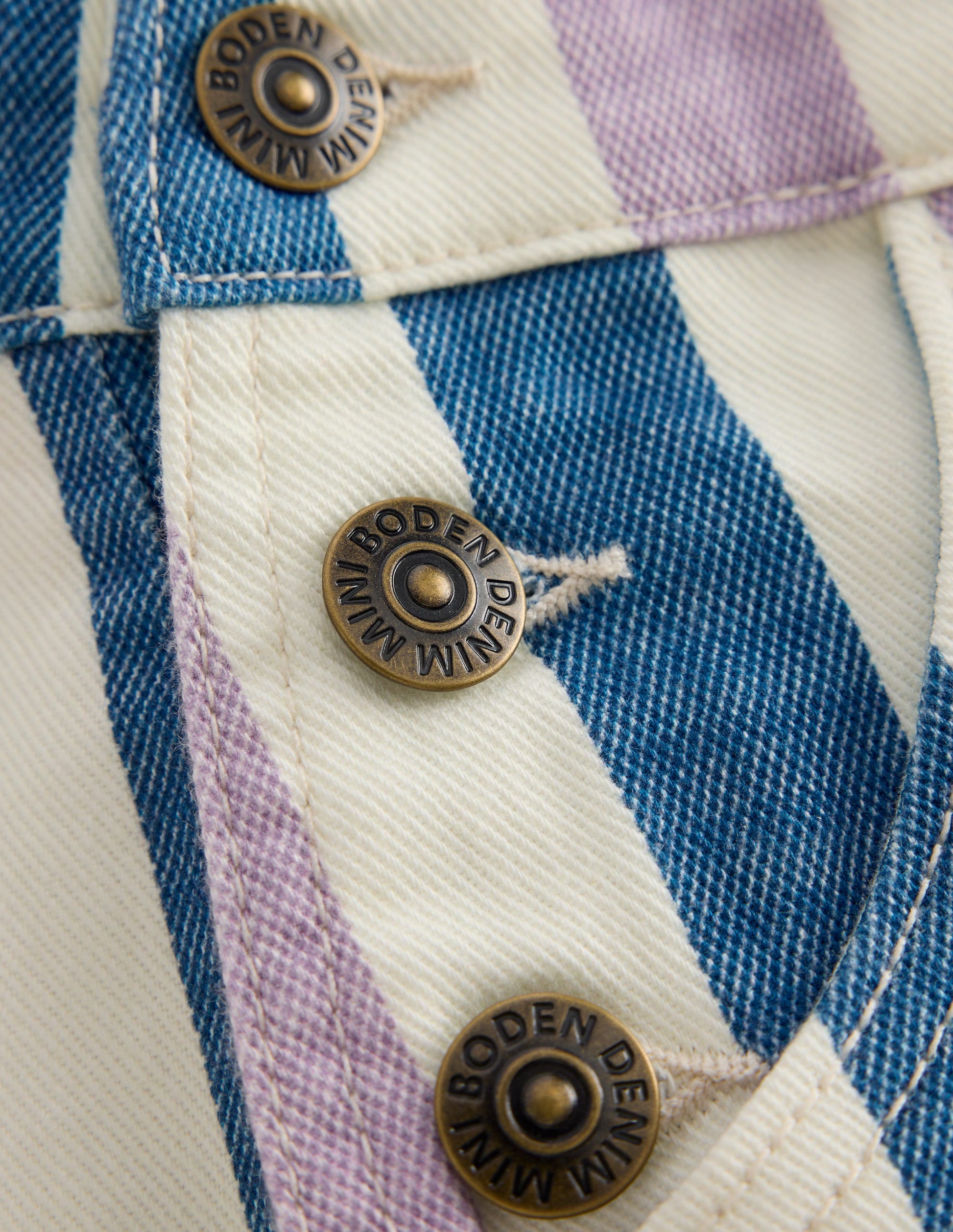 Short Dungaree-Purple/Navy Stripe-3