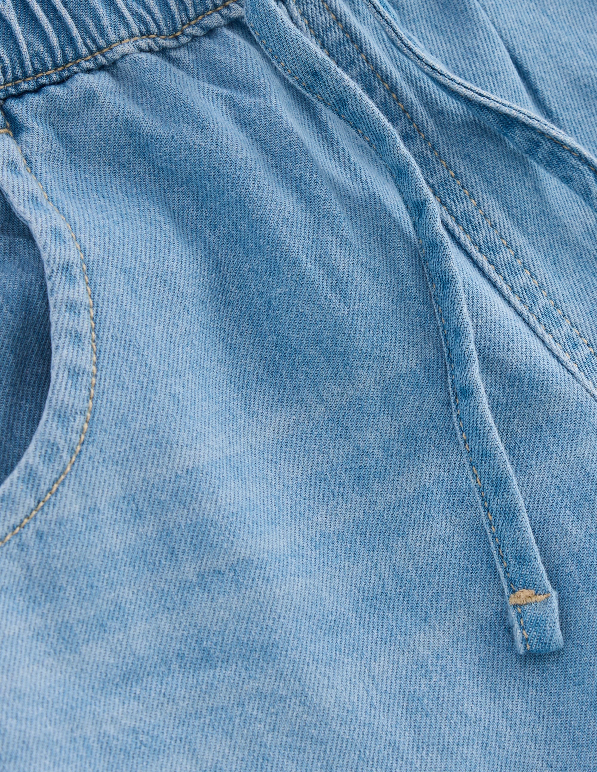Draw Cord Jean-Light Wash Denim - Image 3