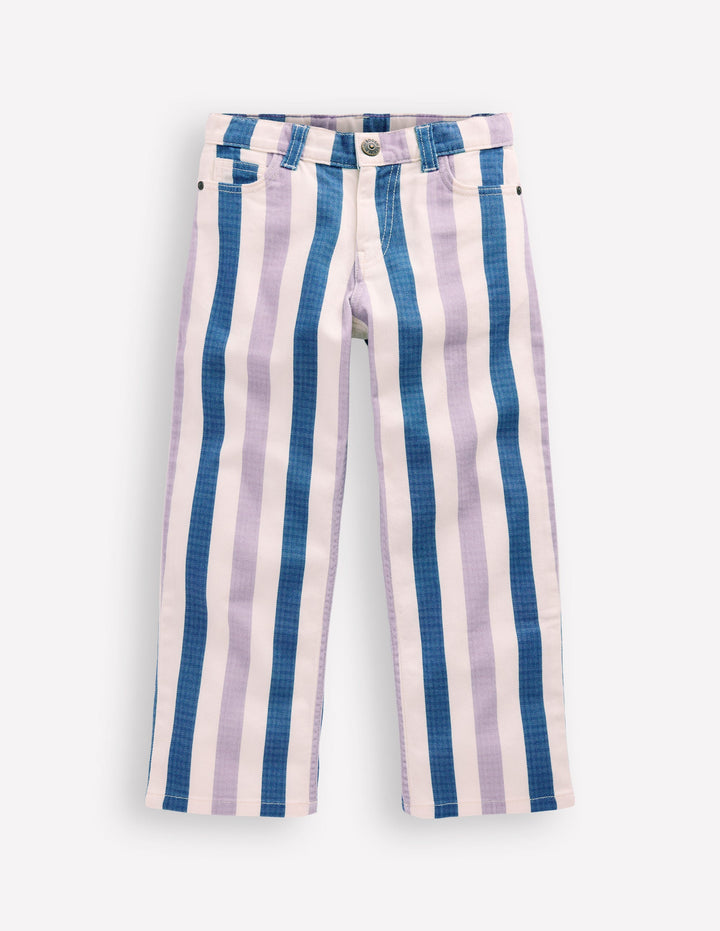 Relaxed Jean-Purple/Navy Stripe