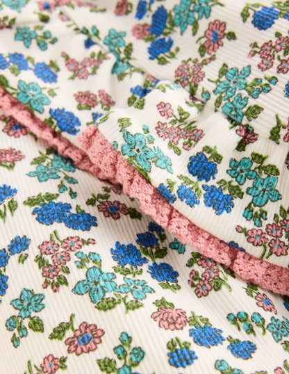 Ribbed Tunic Set-Soft Ivory Floral-3