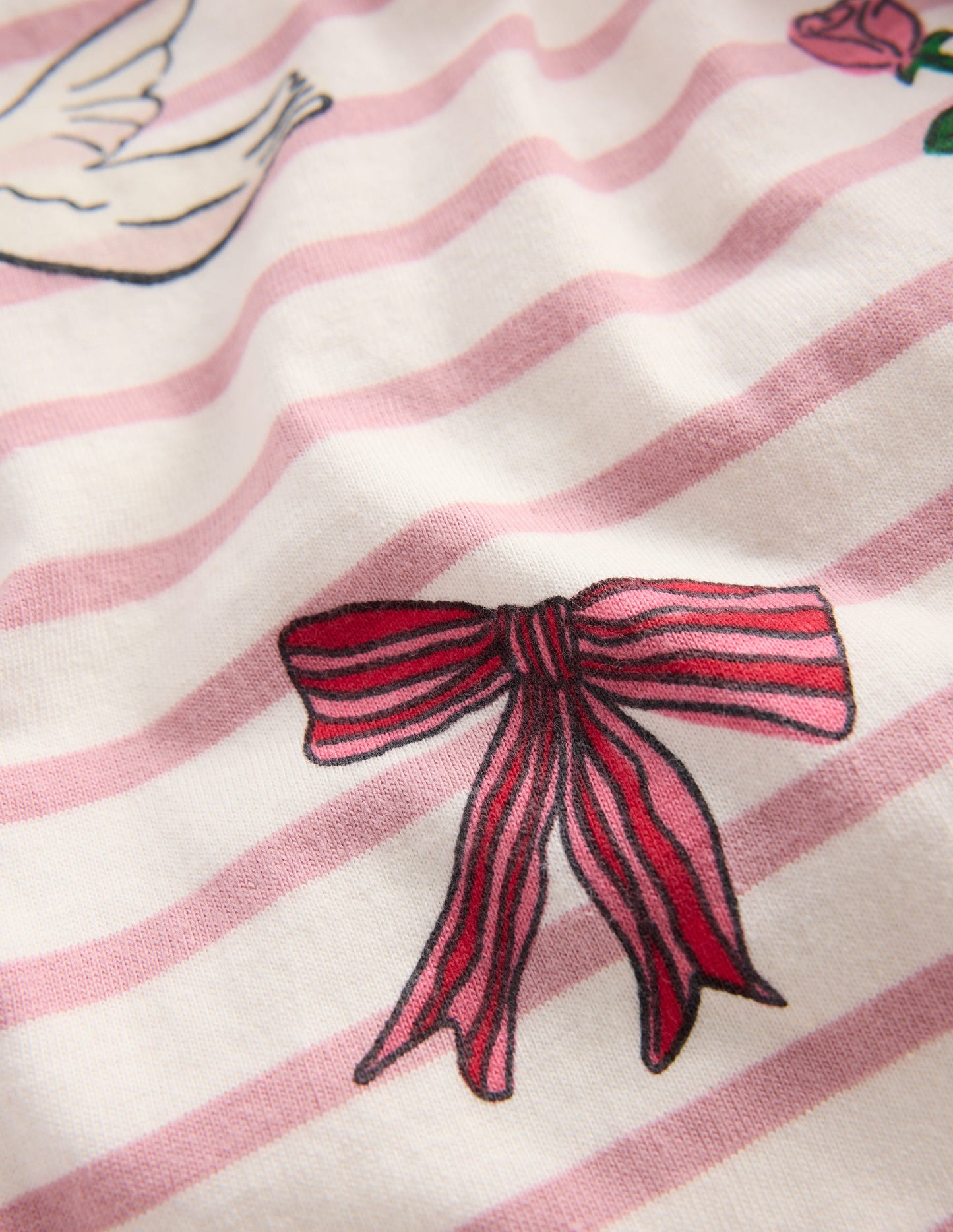 Relaxed Breton-Pink Valentine Stripe