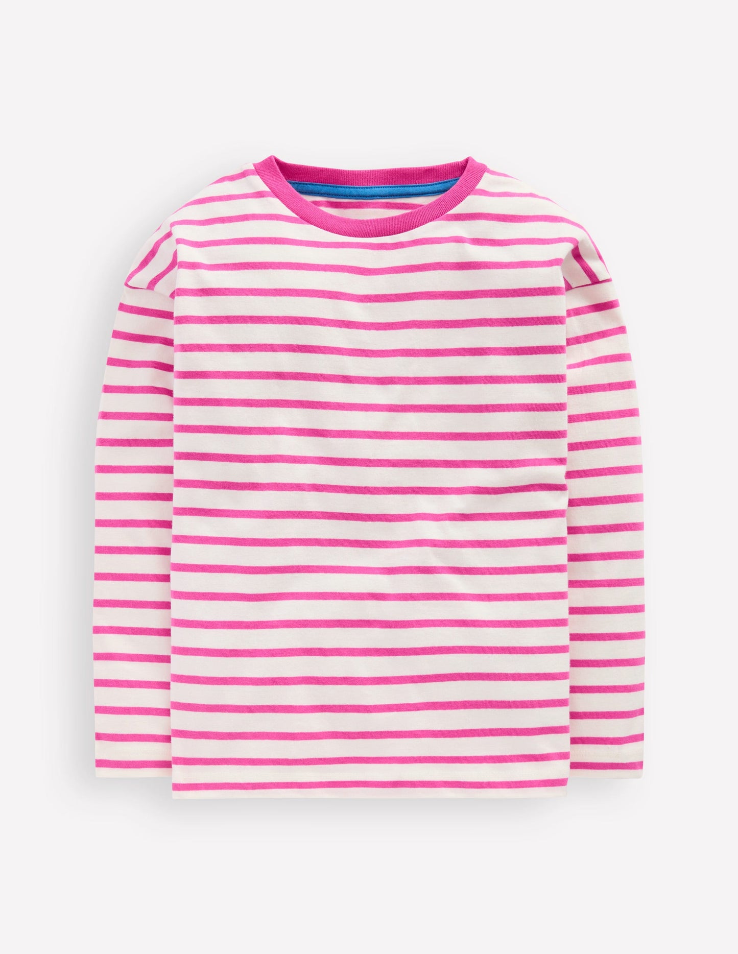 Relaxed Breton-Tickled Pink/Ivory